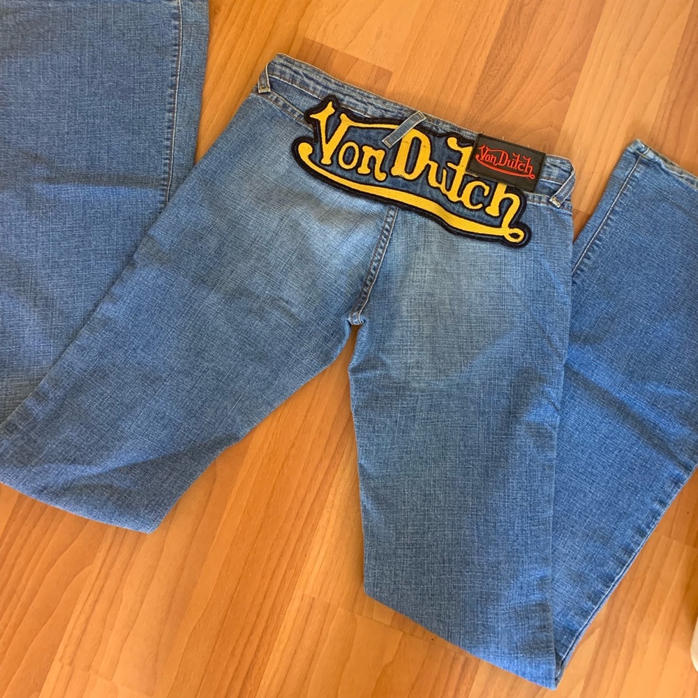 Low rise Von dutch jeans